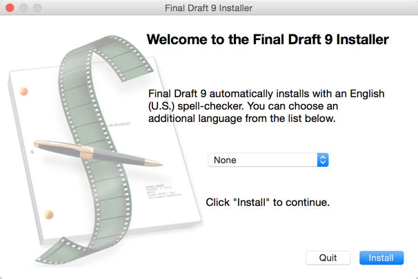 Final draft 11 mac